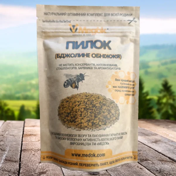 Пилок квітковий (бджолине обніжжя), 100г