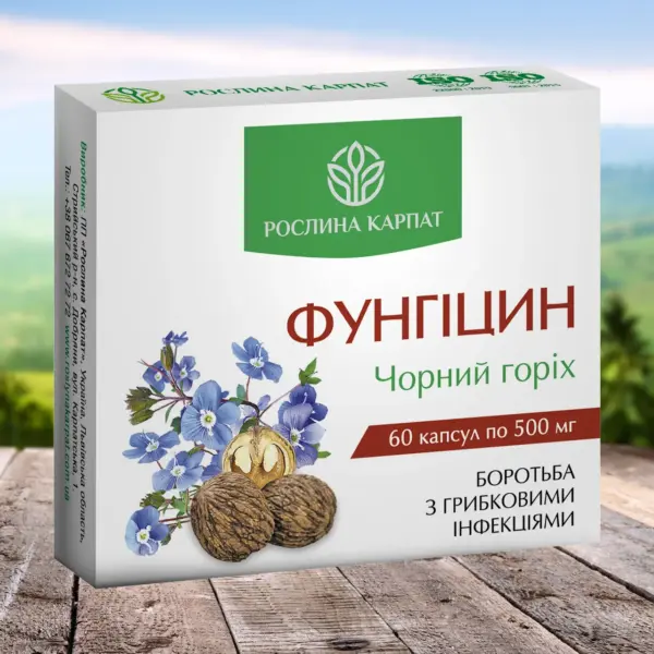 Фунгіцин проти грибків, 60 капсул
