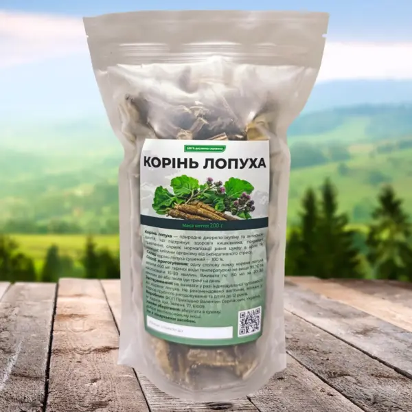 Корень лопуха сушёный